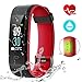 Produktbild Fitness Armband mit Pulsmesser,Wasserdicht IP68 Fitness Tracker 0,96 Farbbildschirm Aktivitätstracker Schlafmonitor Kalorienzähler Schrittzähler Uhr Smartwatch Alarm Anruf SMS für iOS Android Handy