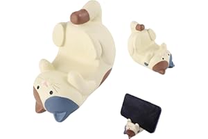 EnixwH Funny Cat Holder Support Universel pour TéLéPhone Portable pour Bureau, Support Telephone Bureau, Porte Telephone, Portable Support Smartphone, Universal Cell Phone Holder Cat (Blanc)