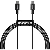 Baseus Superior Hızlı Şarj &Ouml;zellikli 100W Type-C to Type-C Kablo 1m-Siyah