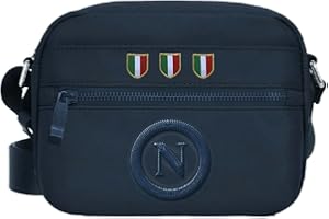 CALCIOGADGETS Borsello Napoli Ufficiale Scudetto Tricolore Marsupio a Tracolla Originale Enzo Castellano BORSENA123316
