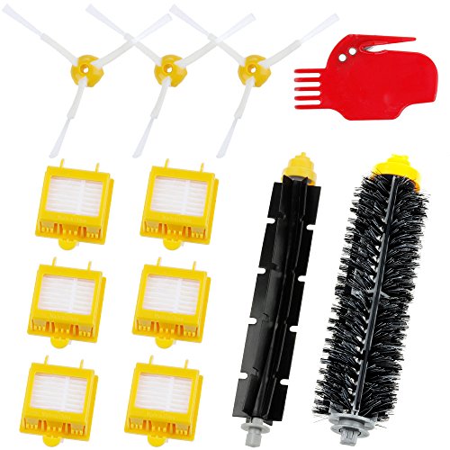 Zacro Cepillos Reposición de Accesorios para Aspiradoras iRobot Roomba Serie 700 760 770 780 y 790--un Conjunto de 12