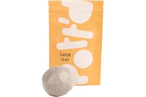 Pott'd™ - Argilla da modellare - ceramica da modellare per principianti e adulti - alta qualità - senza cottura - asciuga all'aria - confezione extra da 1kg