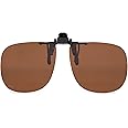 Fisherman Eyewear 8FCO Clip On Original Black Square Frame Polarized Sunglasses