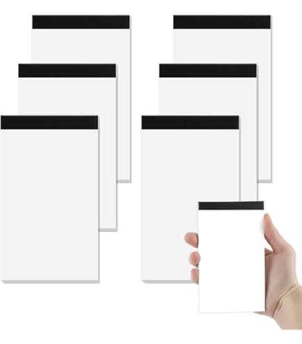 Notepad A7 Pack Of 10 Small Notepads Lined Refill Inserts Notes 30 Sheets Per Pad Notepad Small Writing Pad For Work Study Daily Planning Small Notepad Memo Office Household - View #3