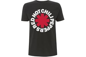 Probity Red Hot Chili Peppers Classic Asterisk Logo T-Shirt Black RHCP
