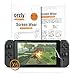 Price comparison product image Nintendo Switch Screen Protectors by Orzly - 5 in 1 Screen Protector Pack for Nintendo Switch - Multi-Pack of 5 Transparent Screen Guards for the Nintendo Switch Tablet Screen
