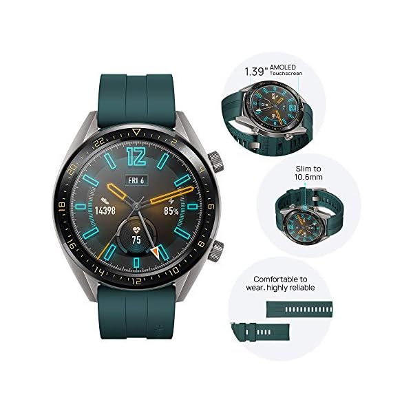 Huawei Watch GT Active - Reloj Inteligente, Verde, 46 mm, Reloj - Imagen 5