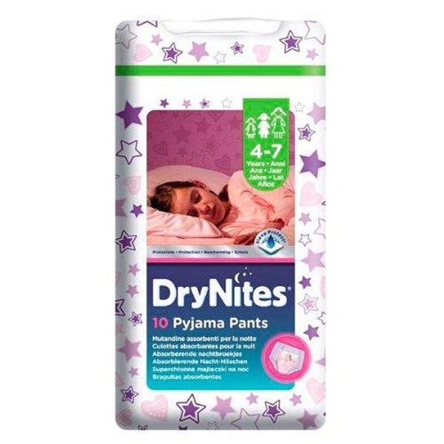 Preisvergleich Produktbild Huggies Drynites 4-7 Jahre -Mädchen - 10 Stück