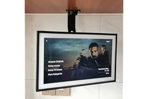 ATOPHK Supporto sotto-armadio, per Amazon Echo Show 15, mantiene l'eco lontano dal bancone e gira da lato a lato, a soffitto o sotto il gabinetto, nero 026-01 IT