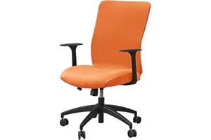 ELYSYSRL Coprisedia da Ufficio Computer Coprisedia Senza Braccioli Fodera per Sedia da Ufficio Elasticizzato Coprisedili Rimovibile, per Sedia Girevole da Ufficio(Color 16)