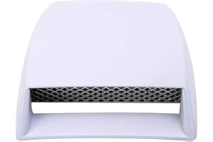 Universal-Lufthutze FüR Das Auto, Boyfriend Cardig 25 * 18CM Lufteinlass Motorhaube Scoop Auto Außen Dekorativer Aufkleber Air Flow Motorhaube Aufkleber Lufteinlass Aufkleber, Weiß