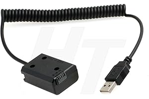 HangTon 5V USB zu NP-FW50 Dummy Akku für Sony ZVE10 A7 A7II A7S A7SII A7R A7RII A6300 A6500 A6000 A5100 NEX Serie Kamera