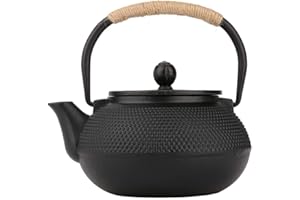 Omabeta Té Hierro Fundido Estilo Japonés 800 ml Infusor/Colador Extraíble