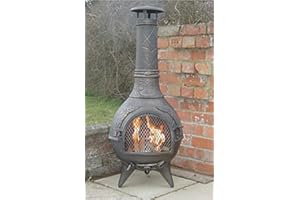 Castmaster stoves® - Calico Cast Iron Chiminea FREE BBQ Grill included - Bronze Finish*