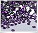 RayLineDo® Pack of 1000 x 2mm Flat Back Rhinestones Diamante Acrylic Gems Scatter Diamonds Wedding Party Table Confetti Crystals Decoration Mixed Grape- High Quality