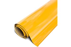 Siser EasyWeed Stretch Matte HTV 11.8"x10yd Roll - Iron on Heat Transfer Vinyl (Sun Yellow)