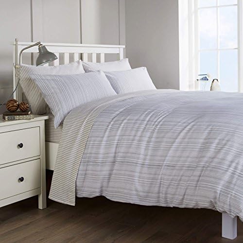 Vantona Argyll 100% Brushed Cotton Flannelette Duvet Cover Set - King