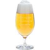 Geschenke 24 Leonardo Pilsglas con incisione personalizzata, 330 ml, lavabile in lavastoviglie, motivo: Smiley, regalo per uo