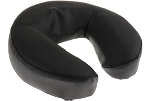 freneci Gesichtskissen Kopfteil-Kissen für Massage-Liegen, Kopfpolster für Kosmetik-Tische, Therapie- und Behandlungsliegen - Schwarz