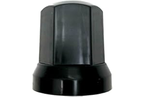 MelTruck Copri dadi ruota Ø 32 mm per viti per camion (60, nero, altezza - 54,5 mm)