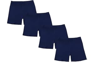 CHUNG Girls Biker Shorts Cotton Toddlers Cartwheel Dance Yoga Play Under Dress Skirt School Uniform Basic Kids Summer Clothes 4 Pack