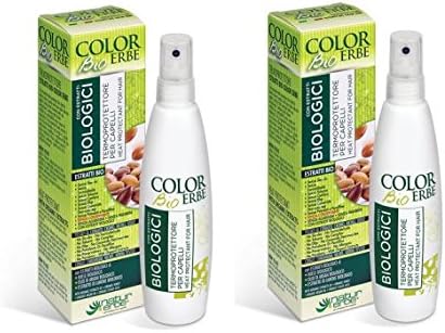 Natur – Termo Protector Spray with Extracts Bio EC 2 Packs Of 150 ml Not Unge and Herbs Not appesantisce, Protects from the Heat of plate and Hair Dryer