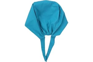 KESYOO Surgical Scrub Cap Surgical Hat Cute Flower Pattern Cotton Scrub Hat Adjustable Doctor Nurse Cap for Women Men Blue