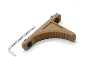 TRIROCK TAN/FDE Forward Handstop Front Gripstop Barricade Rest Compatible with keymod handguard Rail mounting System