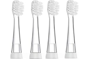 Seago SG-602 SG-902 Miękkie Końcówki Baby Sonic Elektryczna Szczoteczka do Zębów dla Niemowląt i Małych Dzieci odpowiednie od 18-36 Miesięcy Głowice Wymienne (4 Mini Plus Końcówki)