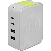 Infinitylab by Harman - InstantCharger 100W 4 USB Charger, White