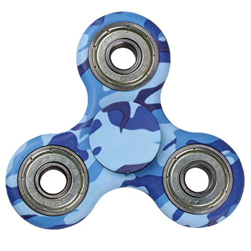 EVERMARKET New Style Premium Tri-Spinner Fidget Toy With Premium Hybrid Ceramic Bearing - Blue Camo EVERMARKET New Style Premium Tri-Spinner Fidget Toy With Premium Hybrid Ceramic Bearing - Blue Camo