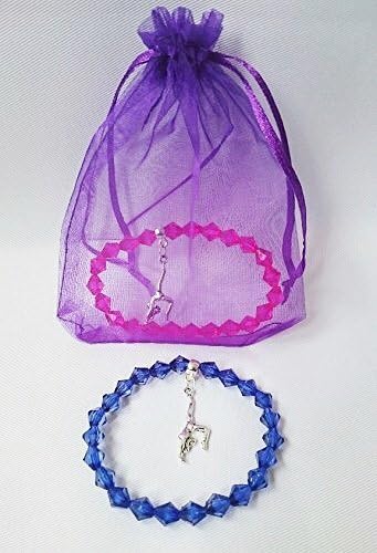 10x Gymnastics BRACELETS + butterfly tattoo Party Bag FILLERS Christmas Stocking Fillers Choose Age Gifts At Dawn
