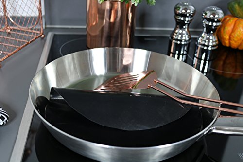 2x BRATFOLIE PANMAX, Braten ohne Fett ,DIET ,24cm Pfannenschutz für sauberes Braten, BPA & PFOA frei, Pfannenwunder, gesundes Kochen und Braten ohne Fett, Diaet Diet und Fitness, saubere Pfanne, weichmacherfrei, unschaedliches Material, l - 2