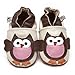 Soft Leather Baby Shoes Owl 6-12 months