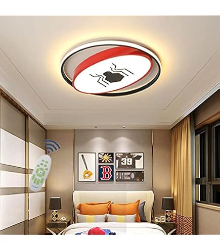 Plafoniera LED A Forma Di Batman Per Bambini - 50 Cm, 48W, Dimmerabile Con Telecomando, Design In Acrilico Ultra Sottile