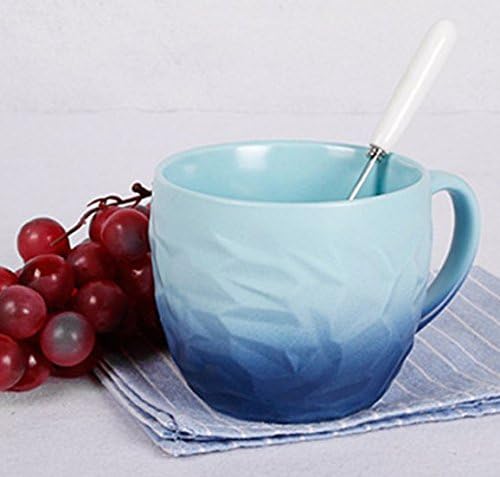 XCVS Ceramic mug Cup pumpkin color Cup personality cup milk glass coffee cup a couple gifts of art glass ,2