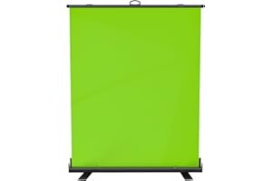 Green Screen, WASJOYE tragbarer grüner Hintergrund, Professioneller Chromakey-Hintergrund für Fotografie, Video, Live Gaming-Streaming,Virtual Studio, TikTok VTuber, 150x200 cm