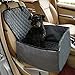 Produktbild JIM'S STORE Dog Seat Cover für Autos, 2 in 1 Foldable & Waterproof & Anti-Rutsch-Hund Single Vorne Sitz Matte Protector Pet Schaufel Sitzbezug (Grau)