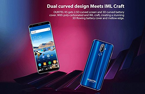 Oukitel K5 Smartphone 4G, 18:9 Full HD Display 5.7