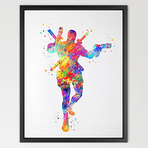 Dignovel Studios A3 Deadpool inspired Watercolor Painting Print Fine Art Print Wall Art Super Hero Geek Wall Art Home Decor Wall Hanging Avengers Poster N419
