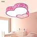 Produktbild Heart-shaped LED-Deckenleuchte modernen minimalistischen Wohnzimmer Speisekinderschlafzimmer, Macht Eisen Acryl 18-36w Druckknopfschalter , pink , 36W 600*90MM