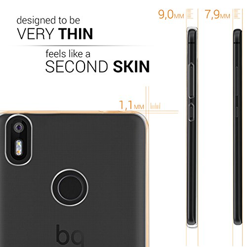 kwmobile HÃ¼lle fÃ¼r bq Aquaris X/X Pro - TPU Silikon Backcover Case Handy SchutzhÃ¼lle - Cover klar Transparent