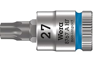Nasadka wkrętakowa Zyklop 1/4" TORX®HF TX27x28 mm z funkcją przytrzymywania 8767 A HF Wera