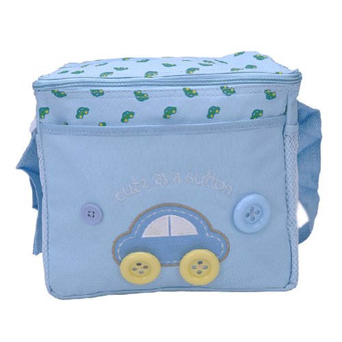 Cartoon Travel Package Infant Bottle Tote Bag Baby Keep Milk Fresh Bag BLUE