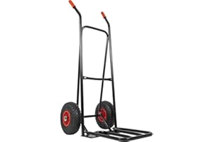 RAVENDO Sackkarre mit Luftreifen - Klappbare Ladeschaufel - ST150 NG Profi | 150kg Maximalgewicht