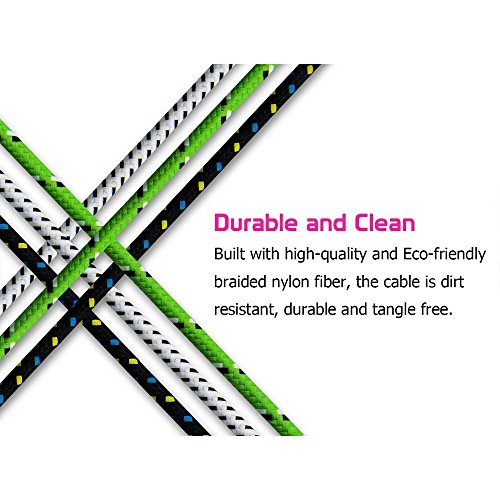 ULTRICS® Micro USB Kabel Nylon geflochtenes Aufladeeinheits-Kabel 10ft / 3M Tangle geben Synchronisierungsauflade USB-androides Aufladeeinheits-Blei für Samsung-Galaxie, Sony, Nokia, Microsoft, HTC, Motorola, Kindle, Nexus, Huawei, LG, Xiaomi, OPPO – Lebenszeit-Garantie, Geld frei zurück Garantie - 7
