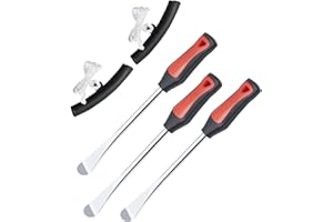 ‎ROTATION ROTATION 5 TLG Reifenheber Reifen Montiereisen, 3 Stücke 290mm Reifenheber montierhebel Werkzeug, 2 Stücke Rad Felge Protektoren Tool Kit