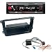 Produktbild Radioeinbauset : Kenwood KMM-DAB403 - Digital Media Receiver mit DAB+ Empfänger + 2-DIN Radioblende mit Ablagefach in schwarz + Quadlock -> ISO-Adapter •DIN Antennenadapter mit Phantomeinspeisung für Seat Leon Toledo Skoda Fabia Octacia Rapid Roomster Superb VW Golf Variant Amarok Beetle EOS Jetta Polo Passat Sharan Tiguan T5 Multivan u.v.m.