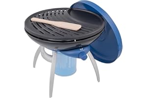 Campingaz Party Grill, Camping Stove and Grill, All-in-One Portable Camping BBQ, with Griddle, Grid and Pan Support, Black