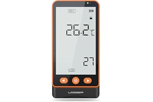 CHNADKS GSP-70S Temperatur-Datenlogger – Hochpräziser Sensor, LCD-Display, USB-Datenexport (PDF/Excel), Alarmfunktion, Wiederaufladbarer Akku, für Kühlkette, Lagerung & Labore (-30°C bis 60°C)